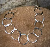Sterling Silver Large Circle bracelet