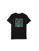 2 Pedro 3:18 - Spanish Christian Graphic T-Shirt