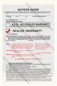 1 Month/1,000 Mile $25 Deduct As-Is Warranty (BGE-EZ5B)