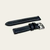 "Calhoun" Premium Watch Strap | Horween Chromexcel Leather | Black