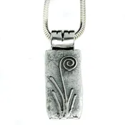 Fern Fiddlehead Pendant-Large