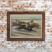 A Desperate Finish Framed Print- 18×24