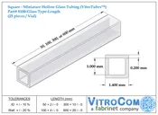8100 – Square Glass Tubing (VitroTubes™)