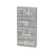 CA-2320 - Here at the Lake Pallet Box Sign