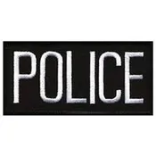 Police Front Patch 4x2"