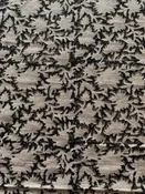 1 Yard Cut Out-Jamia Hand Block Printed Linen Fabric