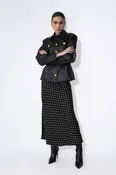 Cinched Vegan Leather Utility Jacket