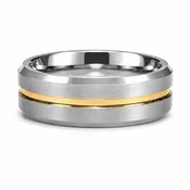 Brushed Tungsten Carbide Band