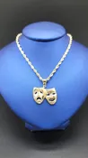 10 KT Yellow Gold Rope with Dramaface