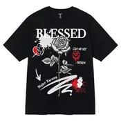 3Forty Inc Big Men Blessed Rose Tee (Black)