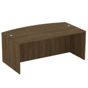 71″ Bow Front Desk Shell
