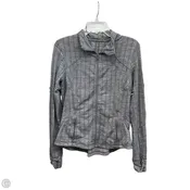 Athletic Jacket By Lululemon In Grey, Size: 6