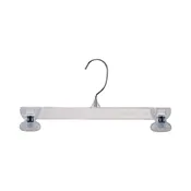 11.5" Clear Skirt/Pant Hanger-Pinch Grip - CASE OF 200