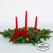 "Classic" 3 Candle Centerpiece | Christmas Centerpiece