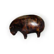 6" Cast Bronze Sheep – Indonesian Lost-Wax Figurine
