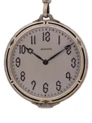 Agassiz 18K WG Enamel 12-S Open Face Opera Watch circa 1920’s