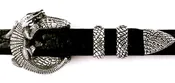 #1197 Medium Alligator Buckle Set 1"