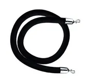 5′ Black Velvet Rope — Party Pros USA