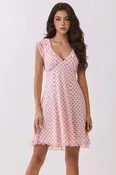 Blush Polka Dot Sweetheart Dress