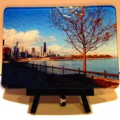 Glass Cutting Board - 15.75in x 11.8in
