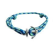 Adjustable Mini Stainless Steel Nautical Rope Anchor Bracelets