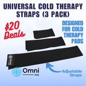 $20 Deals - Universal Cold Therapy Velcro Straps (3 Pack) by Omni Ice™