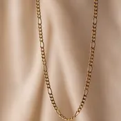 18k Gold Filled Thick Figaro Chain
