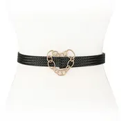 Women's Designer Chain Link Heart Waist Belt