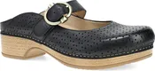 Blaire Black Burnished Calf Mary Jane Clog
