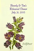 Bell Flower Rehearsal Dinner Favor