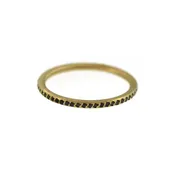 A Slim Black Diamond Band