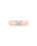 0.52ct Domed Diamond Ring 18k Rose Gold