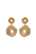 Gold Anemone Statement Earrings