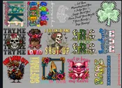 DTF Sample Pack- One pack per new customer. — DRAGON BACK DESIGNS DTF Transfers & More