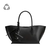 Astrid Black Recycled Vegan Leather Tote Bag
