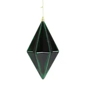 10 in Drop Ornament - Green/Black