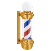 Barber Pole with LED Light for Hairdressing, Salon Shop Open Sign, Salon Spa Stripes Rotating Lamp L018