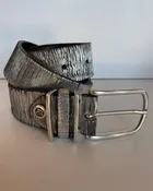 Deborah Kent's Boutique in South Tampa — Contoured Silver Leather Belt