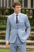 Couture 1910 Men’s Power Stretch Suit – Oxford Blue