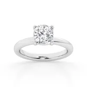 1.00 ct - Cushion  - Solitaire Ring