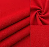 Linen Fabric – Bold Red Textured Weave