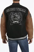 Men's Cinch Black Letterman Jacket - MWJ1555001