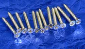 12 Generic Nickel Humbucking Bridge Pickup Ring Mounting Wood Screws .703", #GHMRS