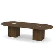 10′ Cubed Base Oval Conference Table