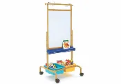 Bamboo Deluxe Chart Stand with Vibrant Cool Tubs