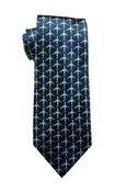 Airbus 340 airline jet silk tie in stratos blue and sun