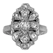 Antique 0.40 Carats Single Cut Diamond Ring