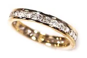 Alii 2pt Diamond Eternity Toe Ring in Yellow Gold Setting