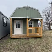 12×40 Lofted Porch Cabin | Burnett Affordable Buildings