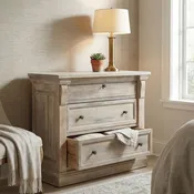 Adele 36" 3 Drawer Nightstand - Dune